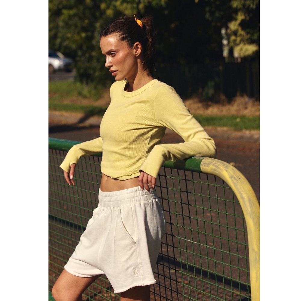 NWT FP Free People Movement Women’s All Star shorts - white - Medium - Picture 9 of 9